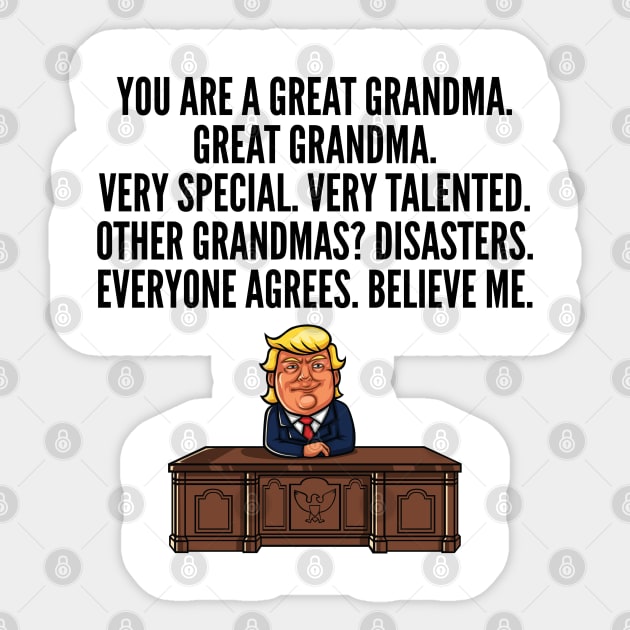 Great Grandma Trump Sticker by IndigoPine